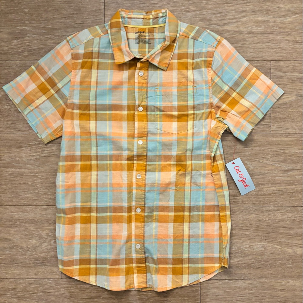 Cat & Jack Colorful Checkered Shirt